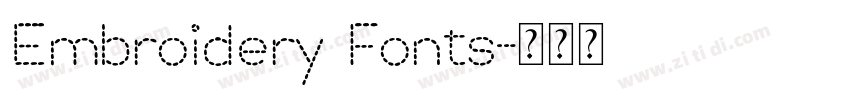 Embroidery Fonts字体转换